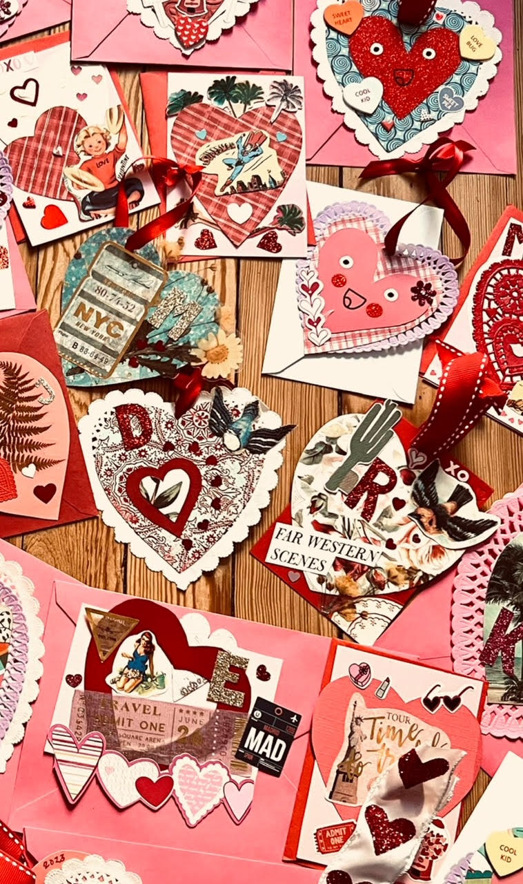 Handmade Cards and Mini Bouquets Valentine Workshop